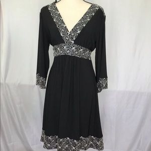 Size 12 Dressbarn dress with floral embroidery